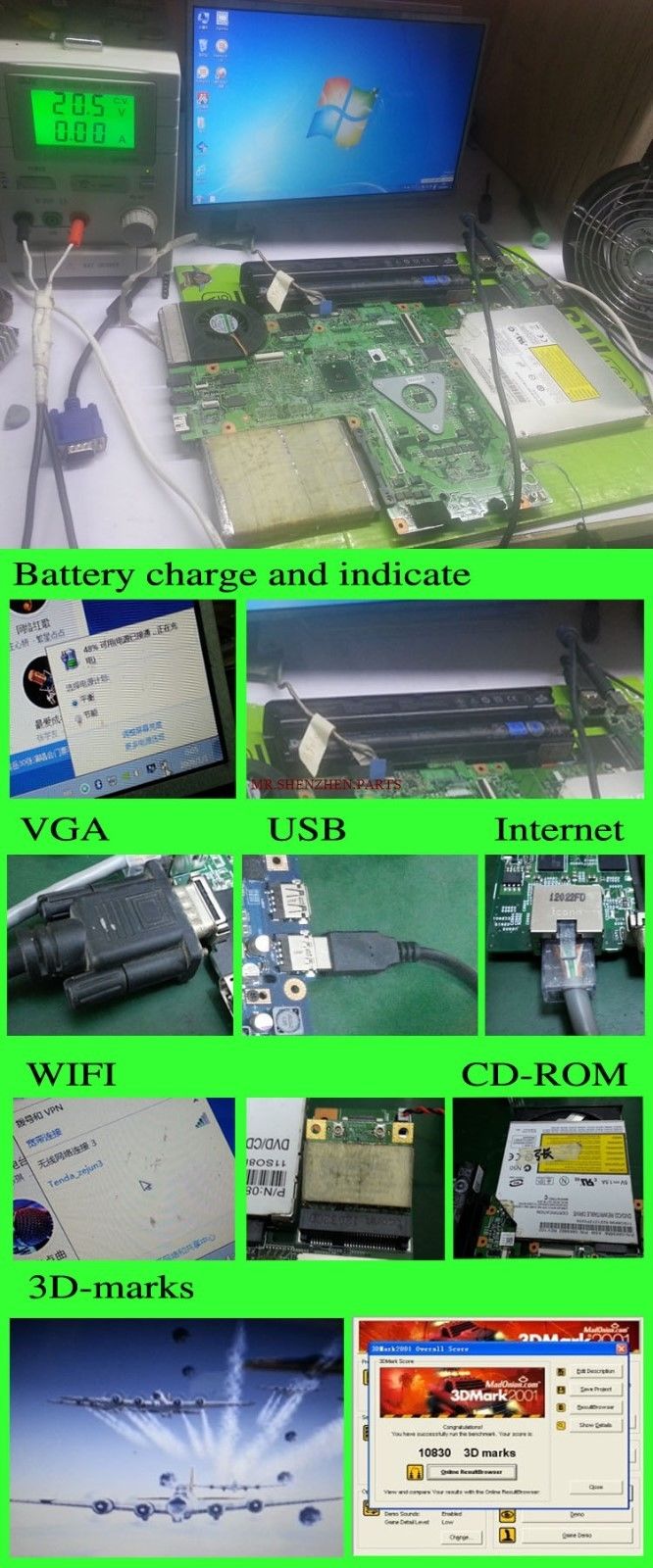Laptop Motherboard for HP 250 G3 15-R LA-A994P 764101-501 REV 2.0 Main b
